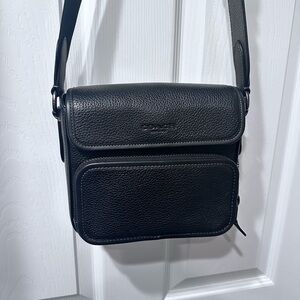 Coach Black Leather Crossbody Bag